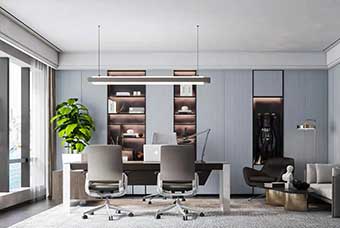 扬州轻奢风格-书房