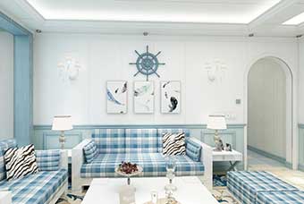 扬州地中海风格-客厅
