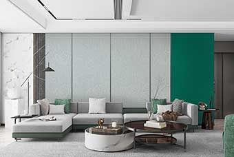 扬州轻奢风格-客厅