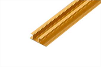 扬州航空纤维墙咔铝合金带灯中条（钛金氧化）