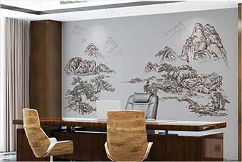 扬州森佰汇航空纤维墙咔（山水之间）