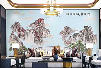 扬州森佰汇航空纤维墙咔（鸿运当头）